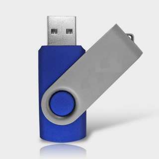 BRAND NEW 100% Full Amount 16GB USB Flash Drive Swivel Pen Drive Blue 