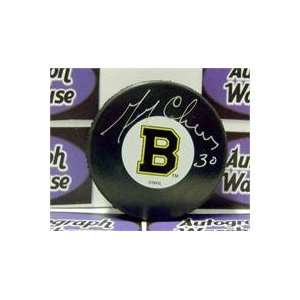 Gerry Cheevers autographed Boston Bruins Hockey Puck  