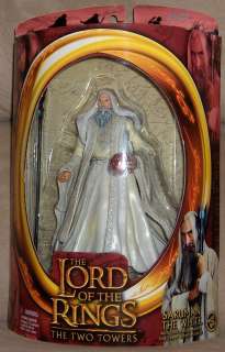 Lord of The Rings Toy Biz SARUMAN THE WHITE Figure LOTR The Two Towers 