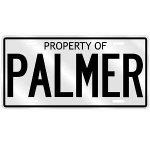 PROPERTY OF PALMER LICENSE PLATE SING NAME 