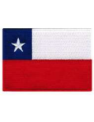 Chile Flag Embroidered Patch Chilean Iron On National Emblem