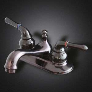 NEW 4 OIL RUBBED BRONZE CENTERSET BATHROOM FAUCET SINK  