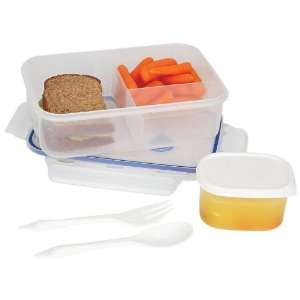   Lnch Container By LaCuisine&trade 34oz Locking Divided Lunch Container