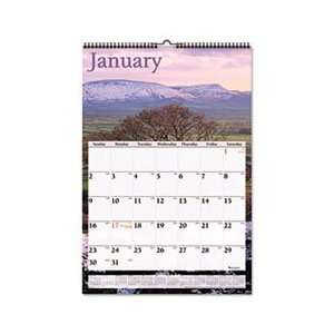  Monthly Wall Calendar, Jan Dec, Wall, 12 x 17, 2012