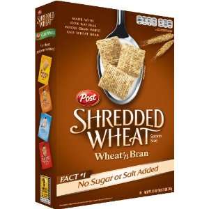 Kraft Shredded Wheat & Bran Cereal Grocery & Gourmet Food