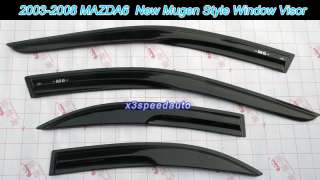 New 2003~2008 Mazda6 Sedan Mugen Style Window Visor  