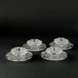 Authentic RENE LALIQUE Saint Gall Candle Holders  