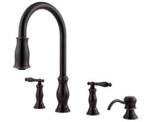 Price Pfister 531 4TMY 2 Handles Pull Out Faucet,Bronze  