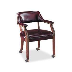   Arm Chair, 6550 Series, Open Sided Arms, Wood Accents, Nailhe Office