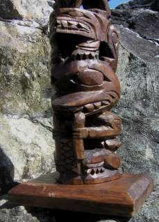 Cir.1950s WILLIAMS FAMILY OPEN CARVED TOTEM POLE PACIFIC NORTHWEST 