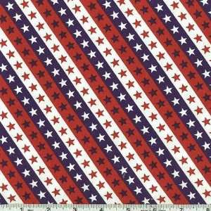  45 Wide Rosie The Quilter Stars and Stripes Red/White 