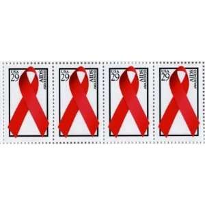 Aids Awareness Full Set of 4 x 29 cent US Postage Stamps Scot #2806