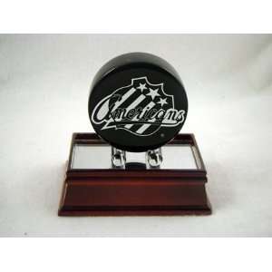  Rochester Americans Logo Solid Marble Puck Sports 