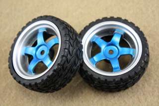 2x 65mm Small Smart car model robot tire / wheel  