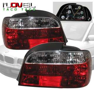 95 01 BMW E38 7 SERIES TAIL LIGHTS CLEAR/RED 740I 750I  