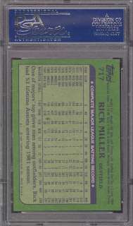 1982 Topps #717 Rick Miller Red Sox PSA 10  