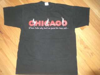 Vintage Chicago the Musical Tshirt 1996 MED Rare  