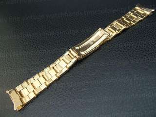 NOS 11/16 Gold Tone Rivet Link Vintage Watch Band  