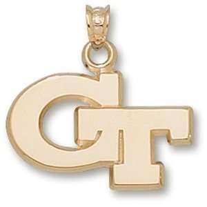  Georgia Tech New GT 5/8 Pendant (Gold Plated) Sports 