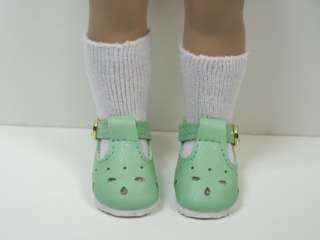 LT GREEN T CutOut Doll Shoe For 10 Ann Estelle Sophie♥  
