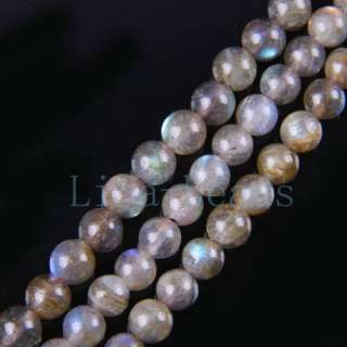 6MM Natural Labradorite Moonstone Round Beads LA299  