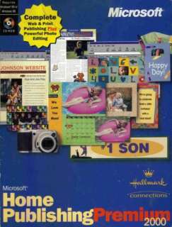 MS Home Publishing 2000 Premium PC CD creation tool 6CD  