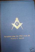 1957 SPRINGFIELD LODGE #779 MASONIC EDITION HOLY BIBLE  