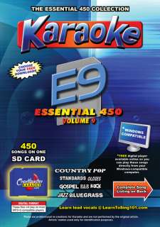 Chartbuster Essential 450 Vol. 9 450 Gs on SD Card  