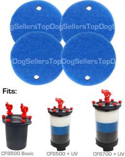 Odyssea CFS500 Replacement Filter Pad Floss 4pack Blue  