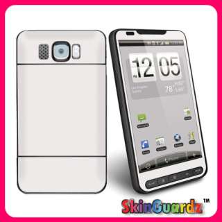 WHITE DECAL SKIN FOR T MOBILE HTC HD2 COVER YOUR CASE  