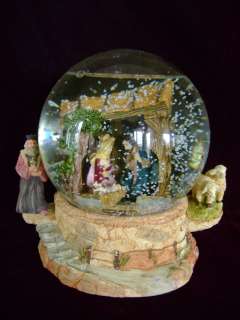   in Muscial Water Globe playing White Christmas & falling Snow  