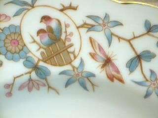 Bird Butterfly Pasta Soup Bowl Vintage Porcelain  