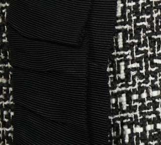 NWT Tahari Black White Woven Ribbon Pin Pant Suit 22W  