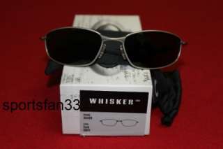 NEW Oakley Whisker Sunglasses Silver/Dark Grey 05 716. 100% Authentic 