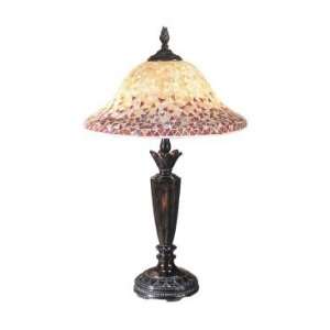  Dale Tiffany Cassidy Mosaic Table Lamp in Fieldstone 