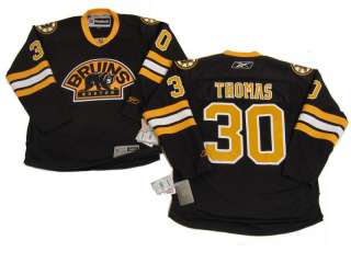 TIM THOMAS Boston Bruins Reebok Sewn Premier Jersey SMALL  