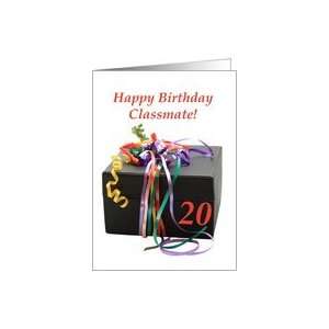  20th birthday classmate gift with ribbons Card Toys 