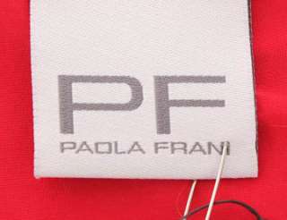 899 PF PAOLA FRANI RED DRESS WITH BELT DECO IT40 NWT  