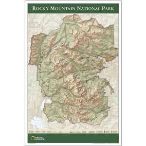 National Geographic Rocky Mountain National Park Map 