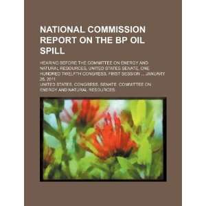 National Commission report on the BP oil spill hearing 