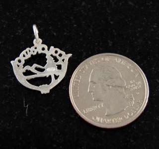 Sterling Silver Colorado Pendant Charm .925 Solid Jewelry Mountain 