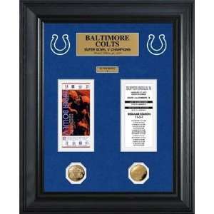  Baltimore Colts Super Bowl Ticket and Game Coin Collection 