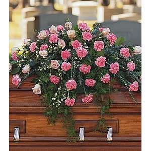  Heavenly Pink Casket Spray   Same Day Delivery Available 