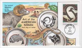 Collins 3873a FDC Art of the American Indian, Mimbres  