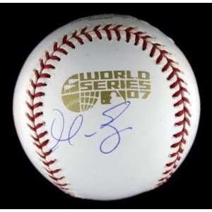  Manny Ramirez Signed 2007 World Series Baseball Psa Dna 