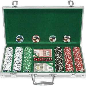  300 11.5G Jackpot Casino Clay Poker Chips w/Aluminum Case 