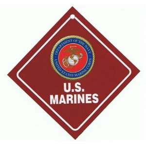  Auto Attitudes Car Sign (Military) U.S. MARINES 