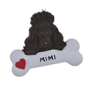  Personalized Poodle   Black or White Christmas Ornament 