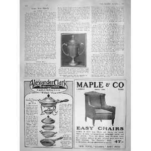  1907 GOLF CUP LONDON PRESS ALEXANDER CLARK MAPLE