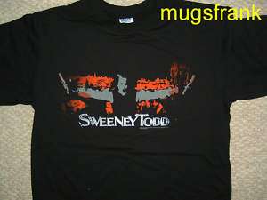 New Sweeney Todd Movie Bloody Razor Johnny Depp T Shirt  